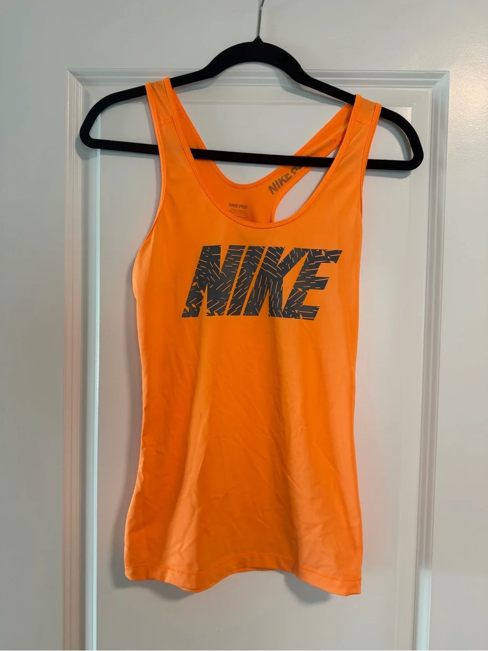 Nike Pro Orange Dri-FIT Racerback Tank Small